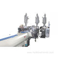 Three-layer co-extruded PP/PE pipe production machine line